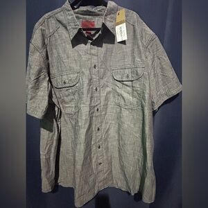 Foundry NWT Men's  Black  3XLT Short Sleeve Shirt